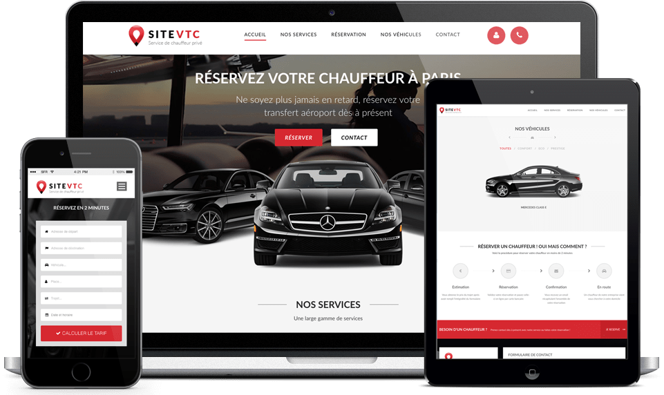 site internet responsive vtc